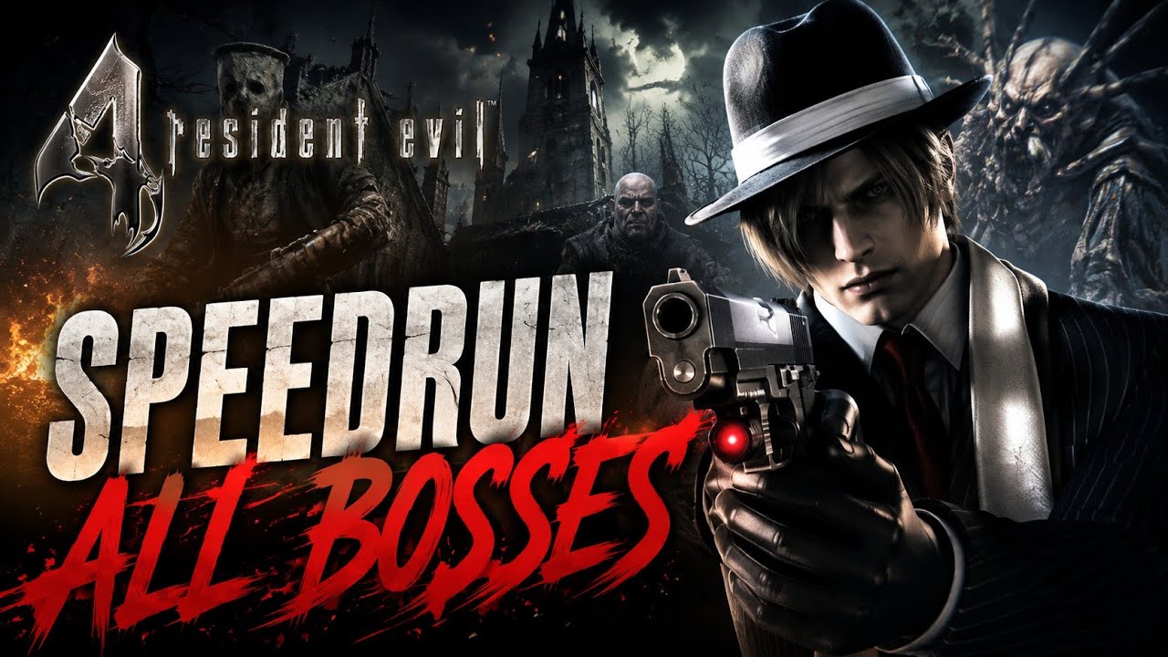 DESTROZANDO y EVITANDO FÁCILMENTE en el MODO PRO A TODOS LOS JEFES de Resident Evil 4 (2005)