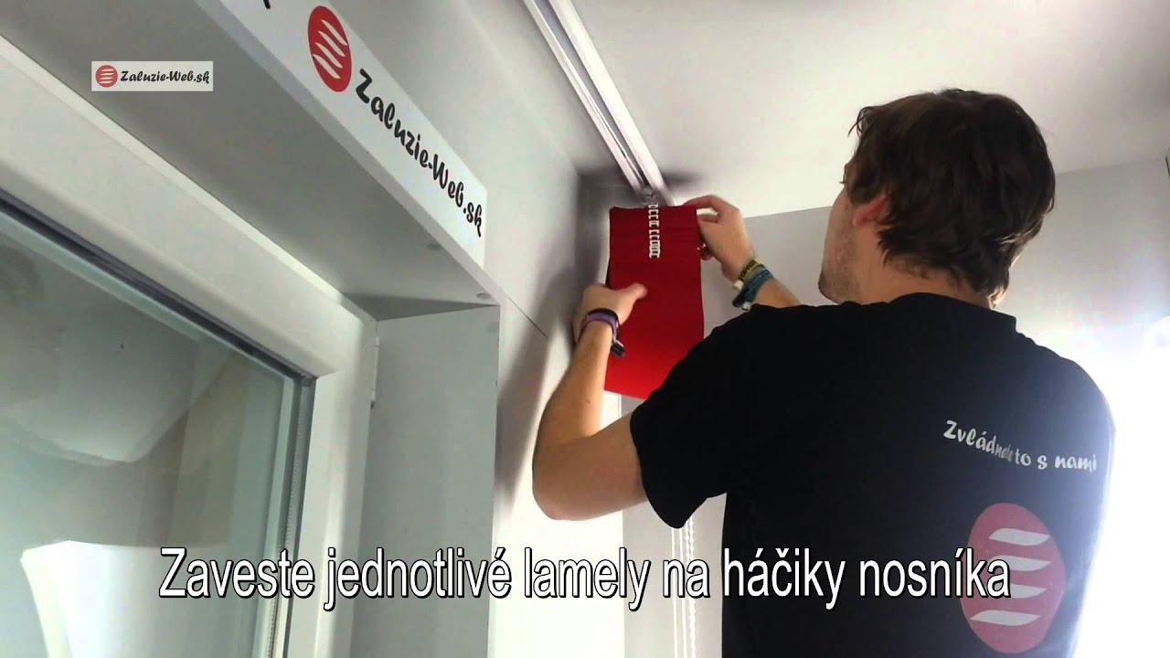 Zaluzie Web - Montáž vertikálnej žalúzie