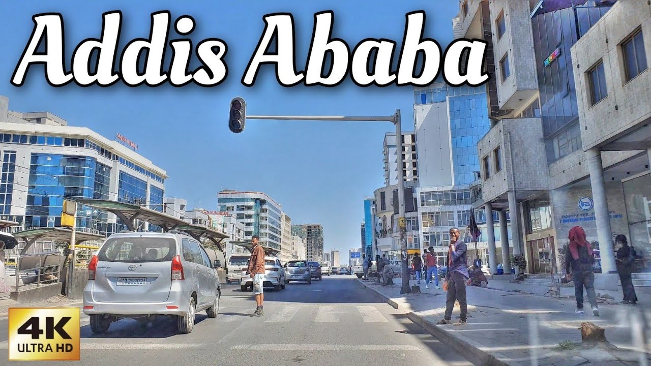 Addis Ababa Driving Downtown