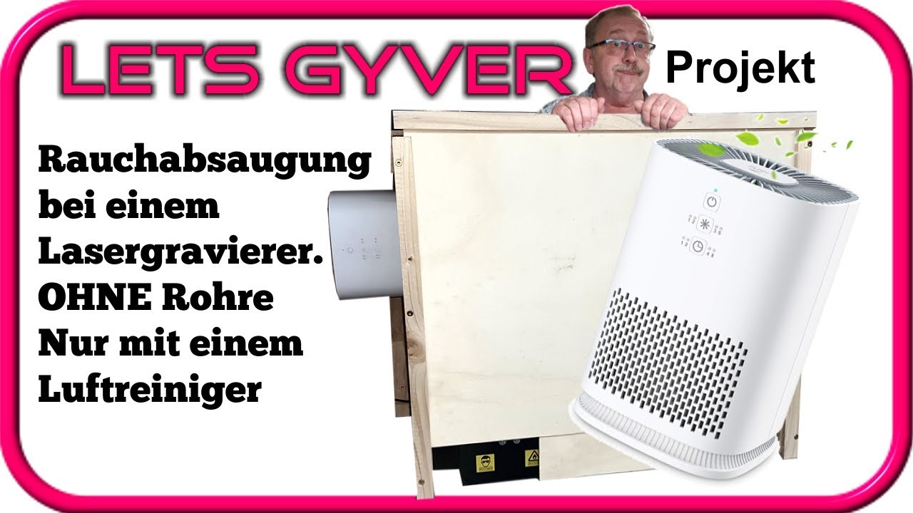 Rauchabsaugung OHNE Rohre? DAS geht!!! | Absaugung für Lasergravierer