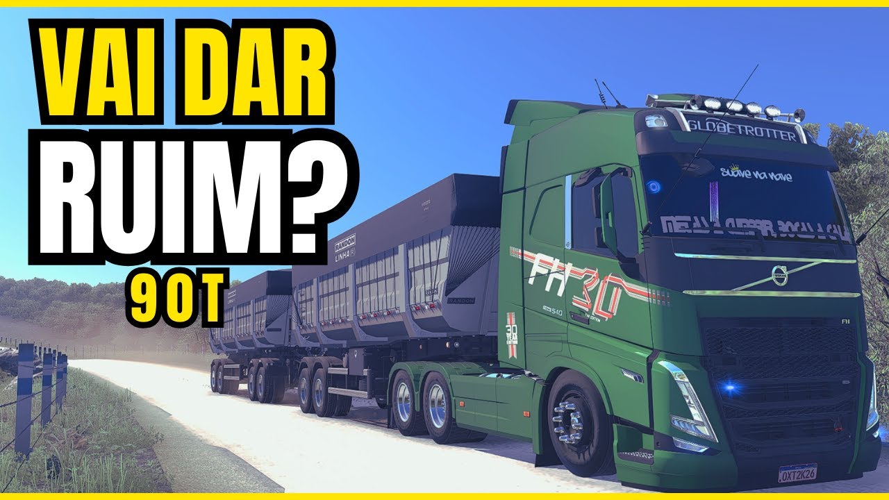 DESAFIO EXTREMO: Volvo FH 540 em busca das cargas de 90 Toneladas! | ETS2 | 1.58 beta