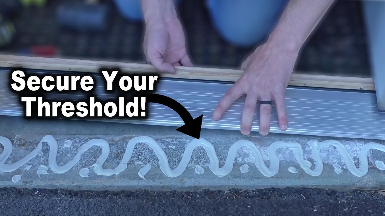 How to Secure Exterior Door Replacement Threshold | The Fixer Clips