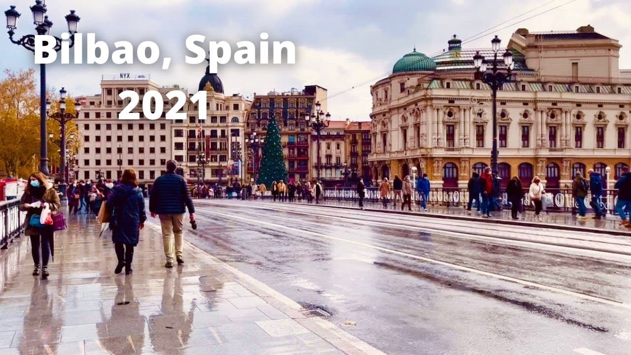 Bilbao, Spain 🇪🇸, Virtual City tour, (Casco Viejo), 4k-HDR, December 2021