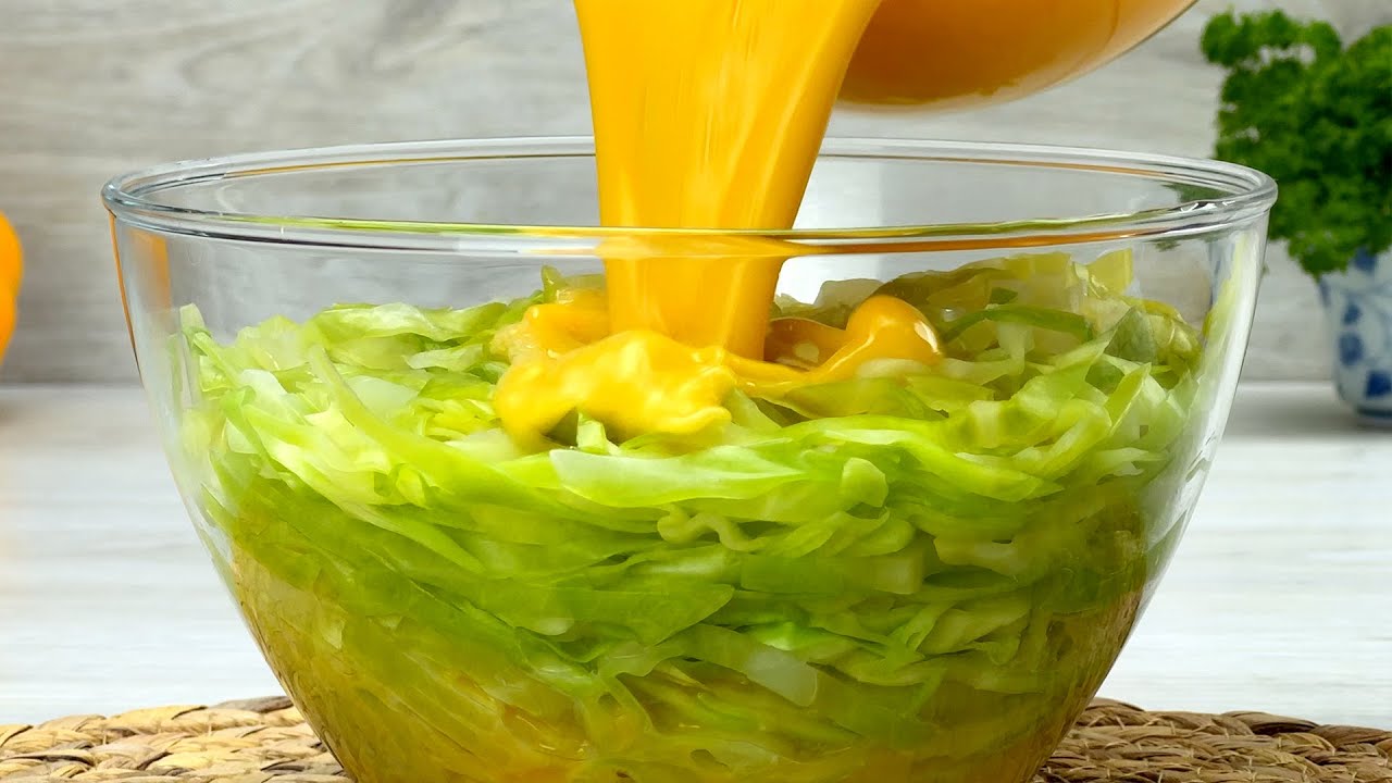 Wenn Sie Kohl und Eier haben, kochen Sie dieses Kohlgericht! Billig und lecker, Rezept # 197