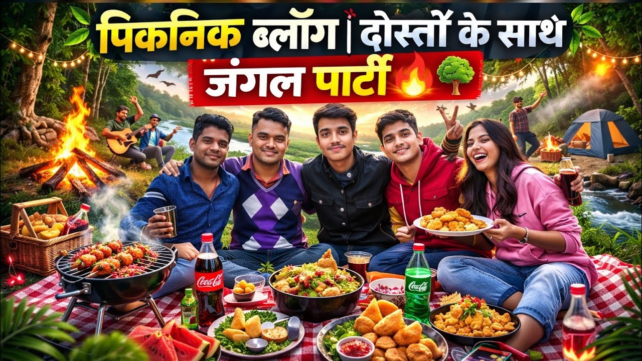 पिकनिक ब्लॉग | दोस्तों के साथ जंगल पार्टी 🌳🔥 (फुल मस्ती) #vlog ##entertainment @Ssunilvlog 