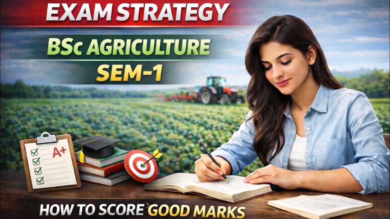 Exam Strategy for BSc Agriculture Sem 1 | How to Score Good Marks | Study Plan