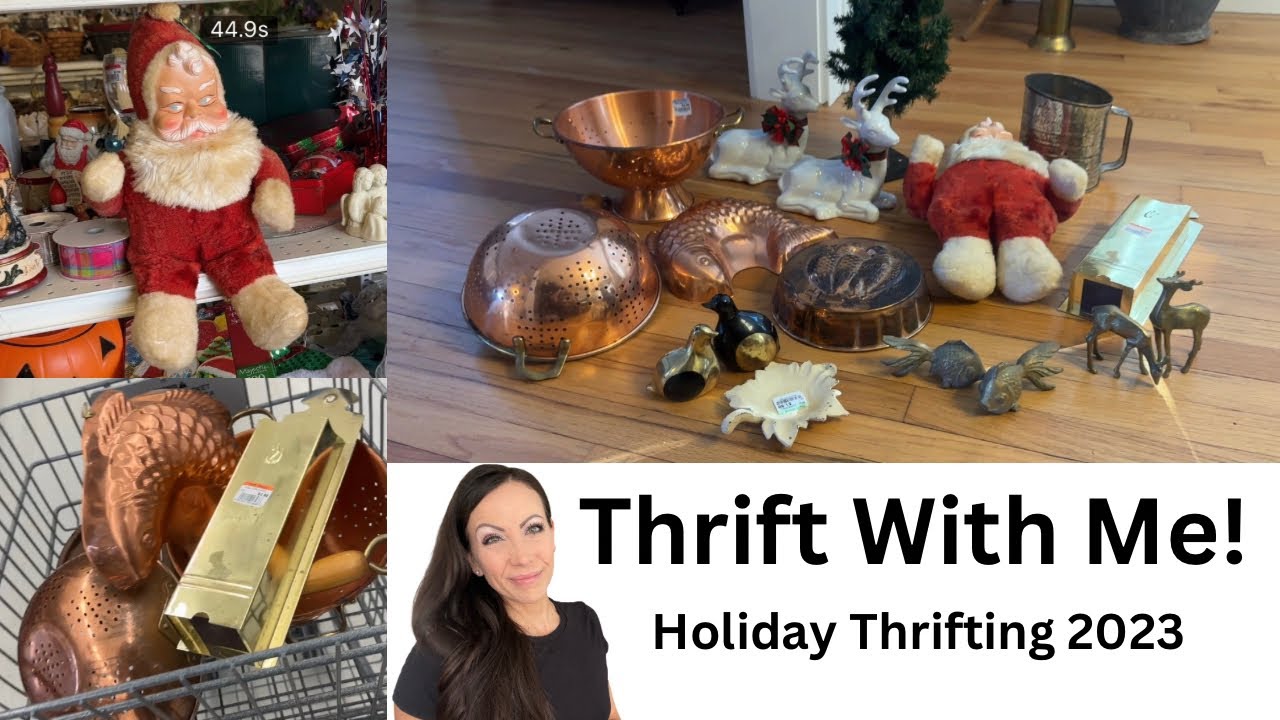 Thrift with Me | Amazing Copper, Brass, and Holiday Finds!  | Christmas Decor | Thrift for Resell