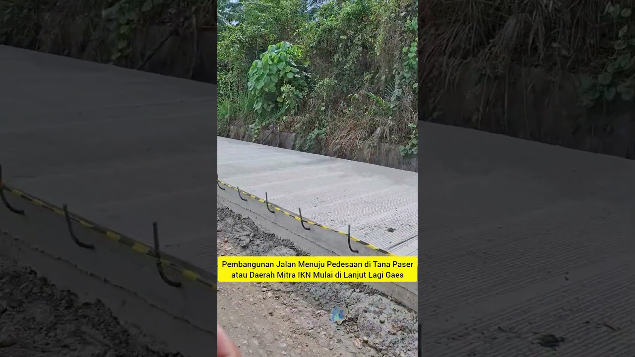 WOW MANTAP..‼️BETONISASI JALAN PEDESAAN DI TANA PASER ATAU DAERAH MITRA IKN MULAI DILANJUT#shorts