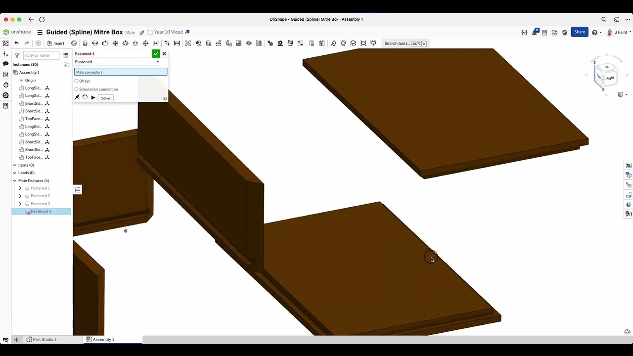 OnShape - Guided Mitred Parametric Box