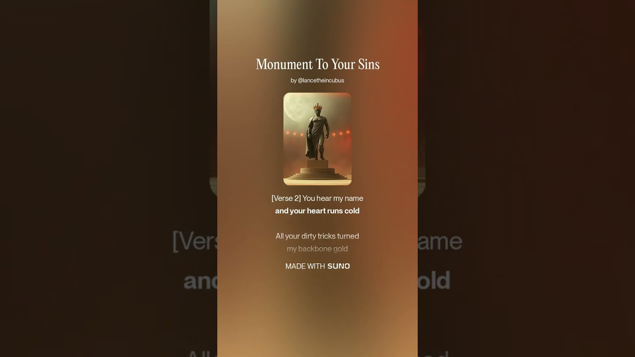 Monument To Your Sins