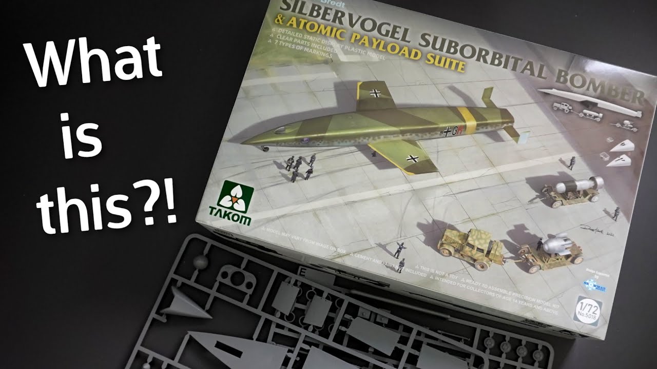 A WW2 Space Plane?! Takom Silbervogel Suborbital Bomber - Plastic Model Kit - Unboxing Review