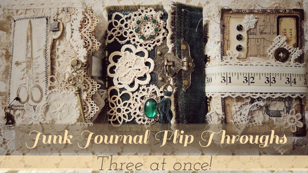 junk Journal Flip Through x3 pretty little ladies!- Sold, thank you 🥰