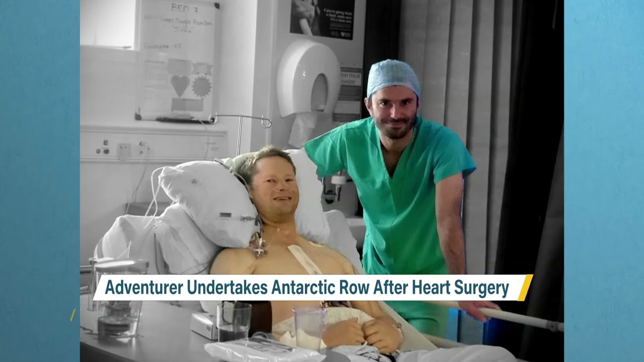 Adventurer to undertake Antarctic row - just months after undergoing open heart surgery | 5 News