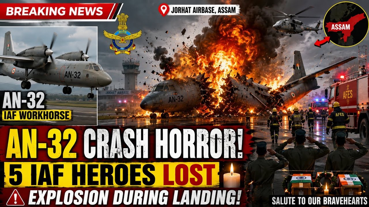 AN-32 Crash Horror! 5 IAF Heroes Killed | Big Update & Investigation Begins | THE RISING NEWS