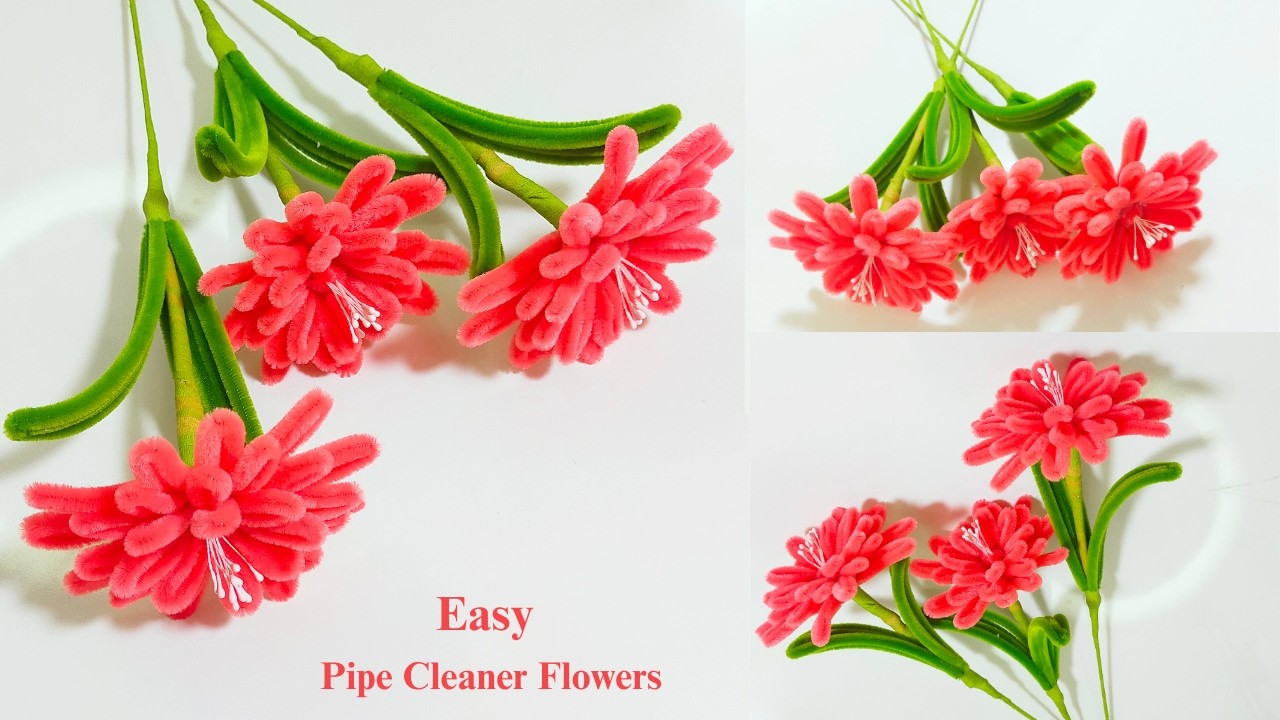 Easy Pipe Cleaner Flowers | A simple way for creating the easy flowers with Pipe Cleaner