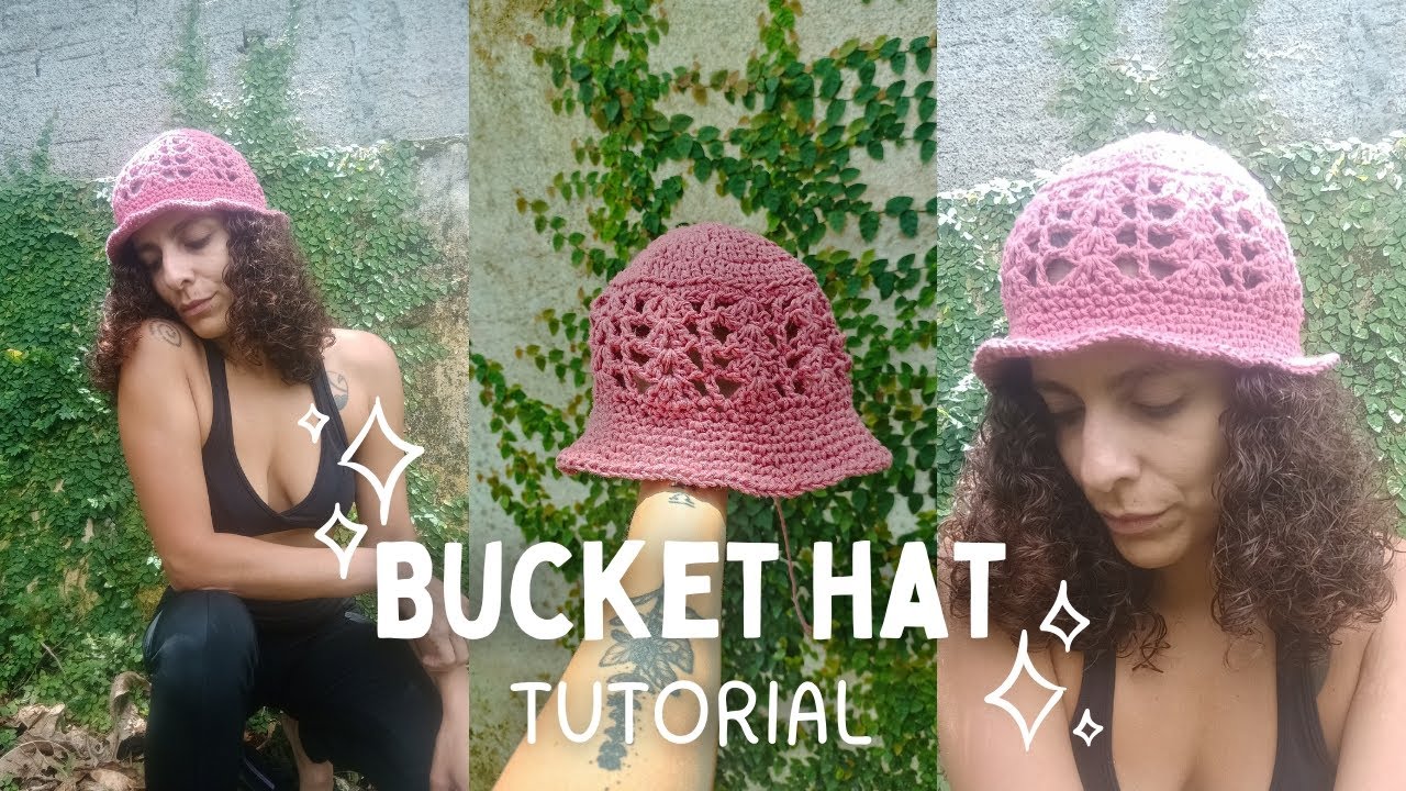 Chapéu Bucket de crochê ✨ 