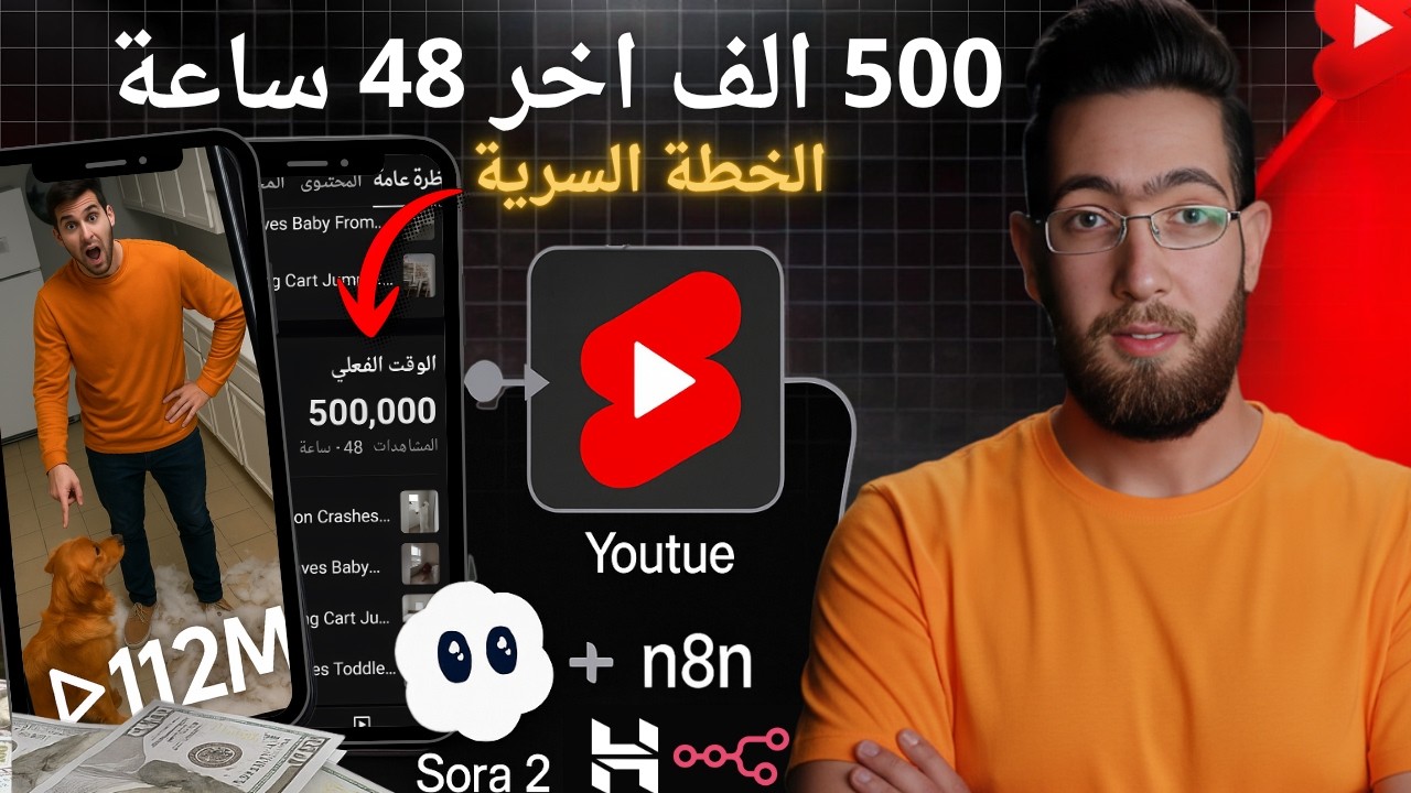 تعليم يوتيوب اوتوميشن خطة مميزة حققت شروط يوتيوب بـ 90 يوم 😱