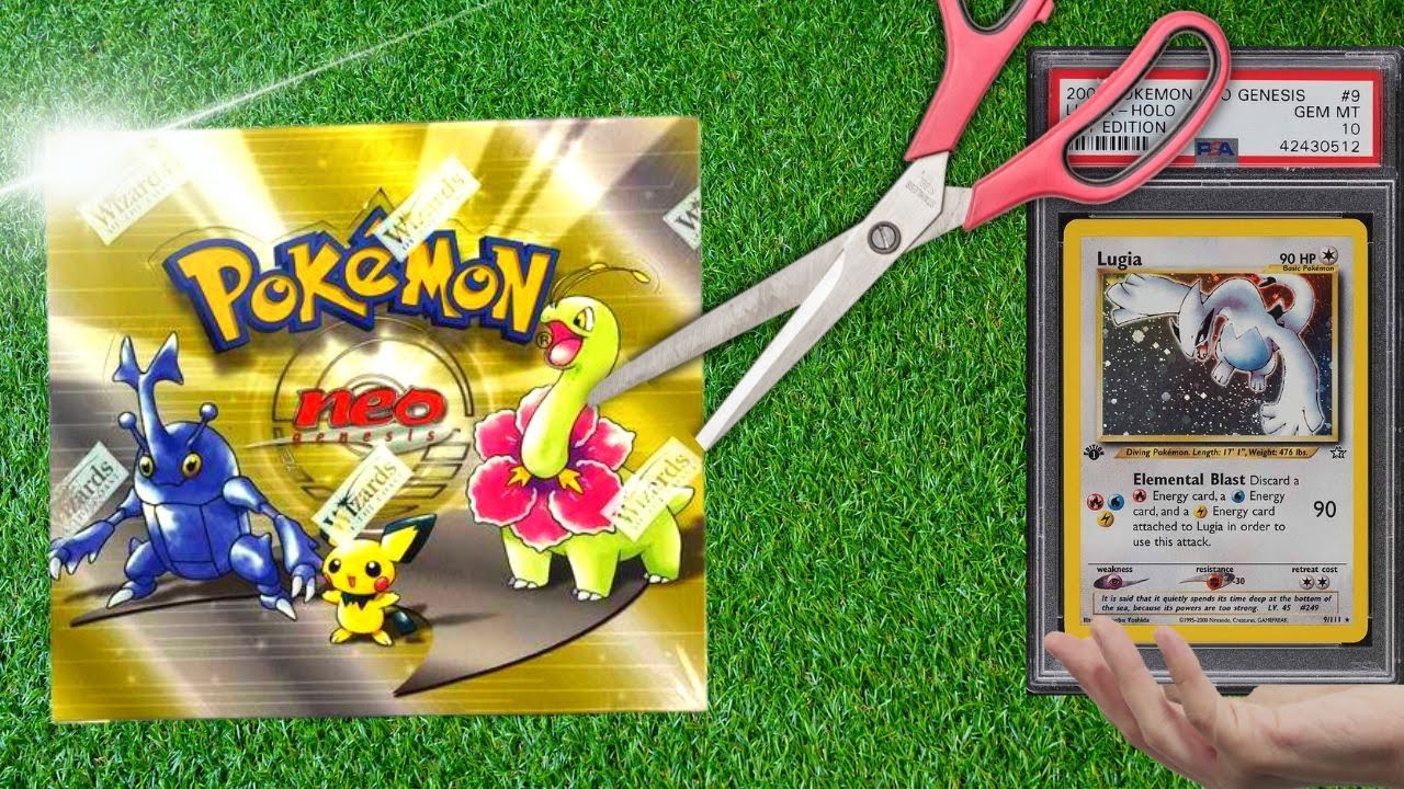Opening Up 22-Year-Old $15,000 Pokemon Cards! Neo Genesis Box Break!