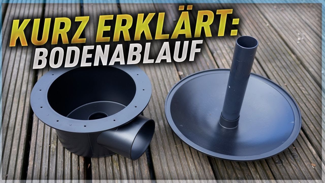 Teichtechnik kurz erkl&auml;rt: Bodenablauf