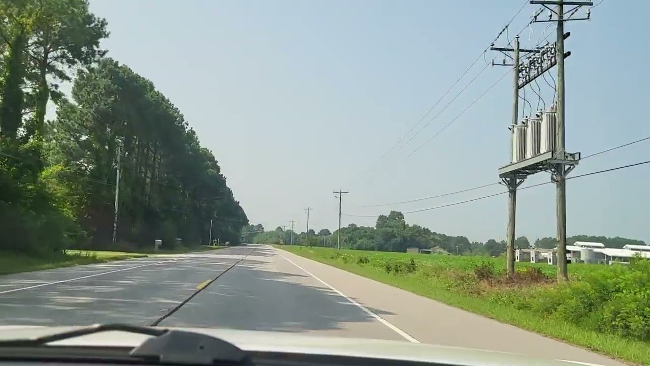 Driving from Saint Michaels to Tilghman Island in Maryland July 2023