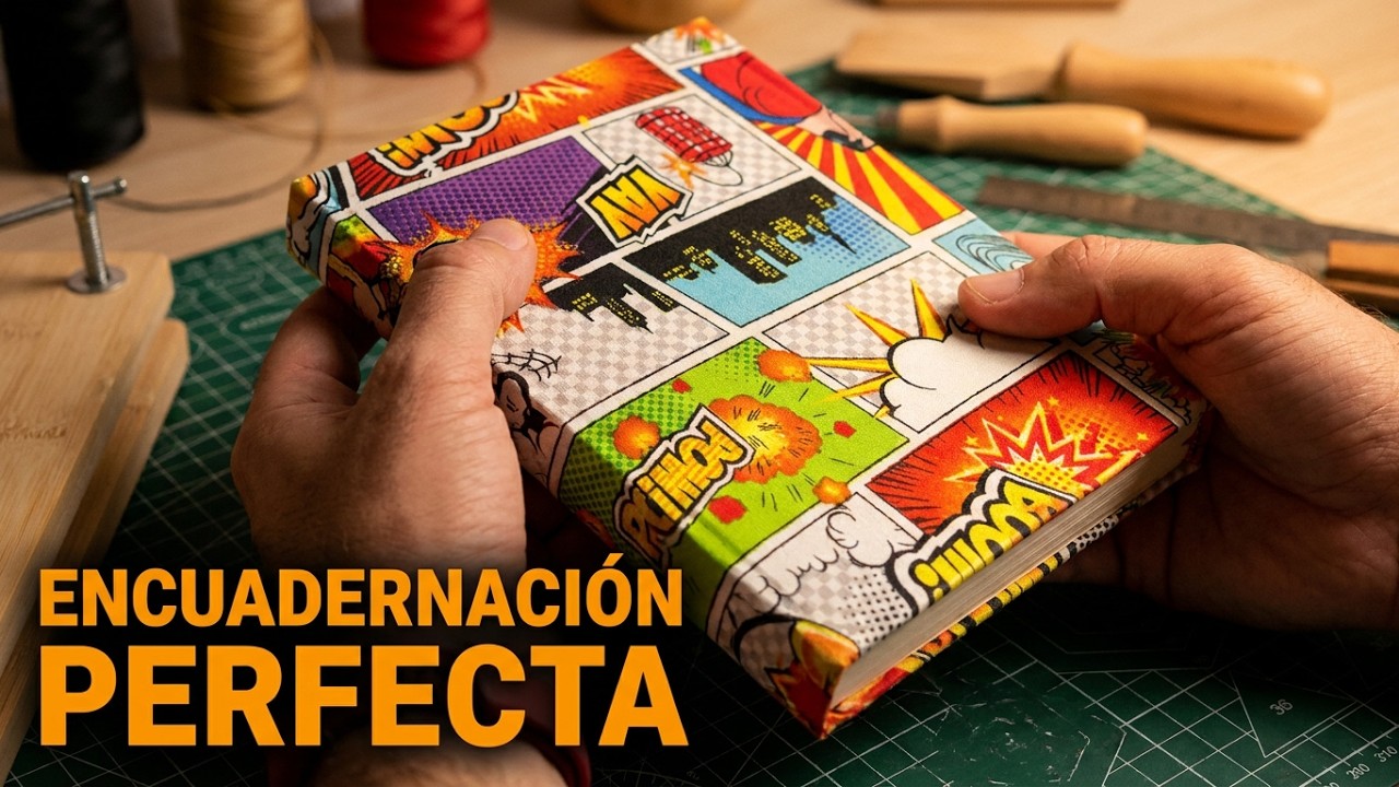ENCUADERNACIÓN COMPLETA PARA HACER UN LIBRO FACIL.ENCUADERNACIÓN ARTÍSTICA#encuadernacion📚📚📗📕