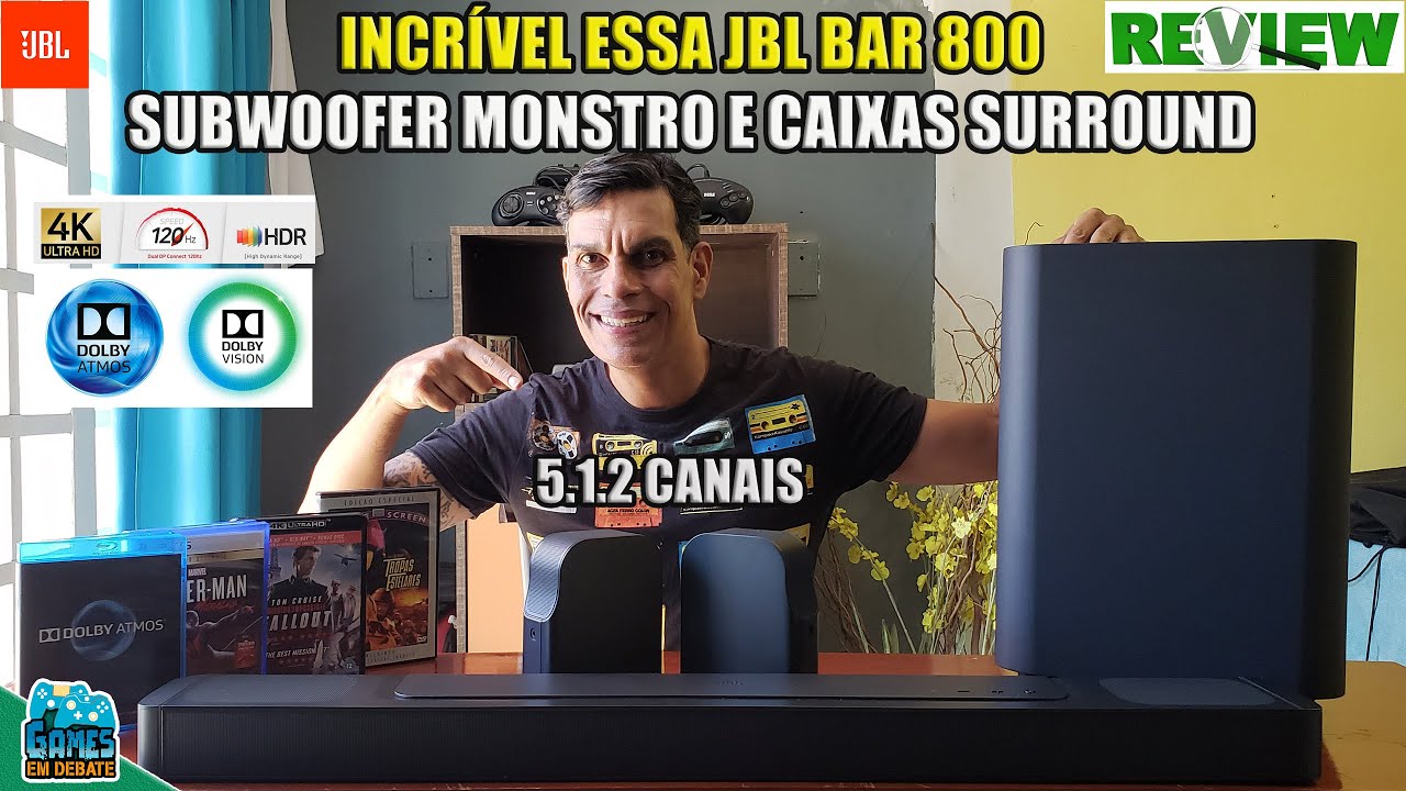 ESSA JBL BAR 800 ATMOS FICOU PERFEITA NO PS5 PRO