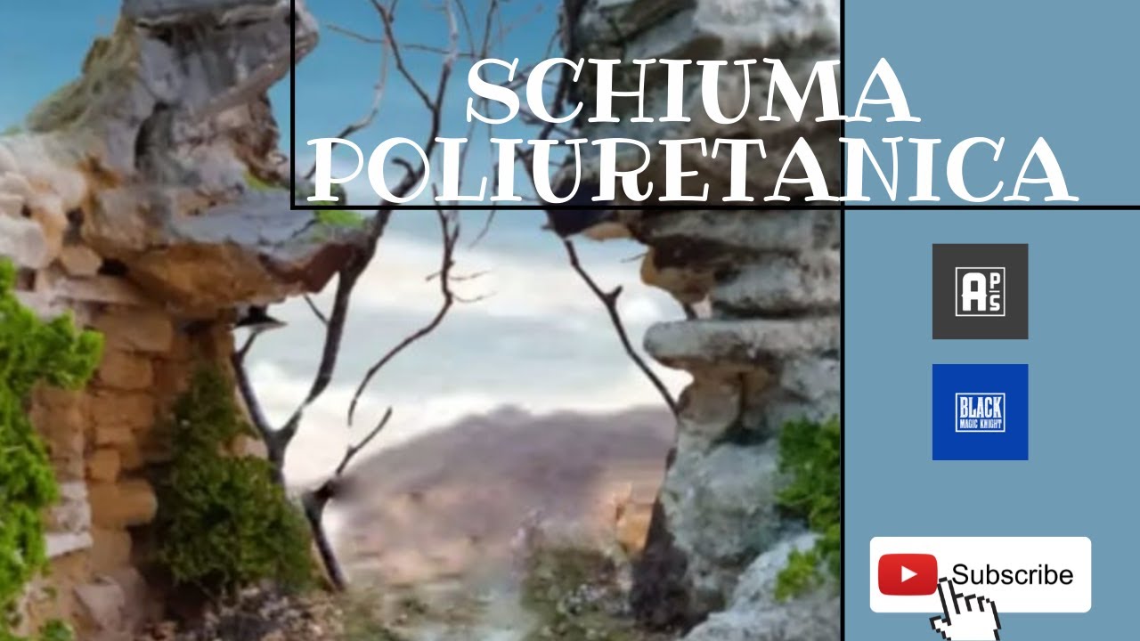 Schiuma POLIURETANICA. Tutorial Come creare rocce per Diorami e Presepi. Arte Presepiale Salomone