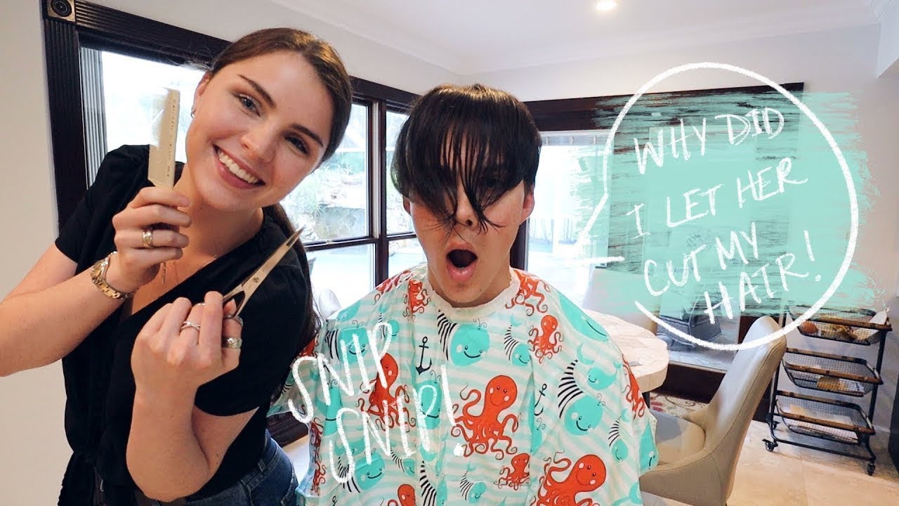 MY GIRLFRIEND CUTS MY HAIR... (Re-Upload)