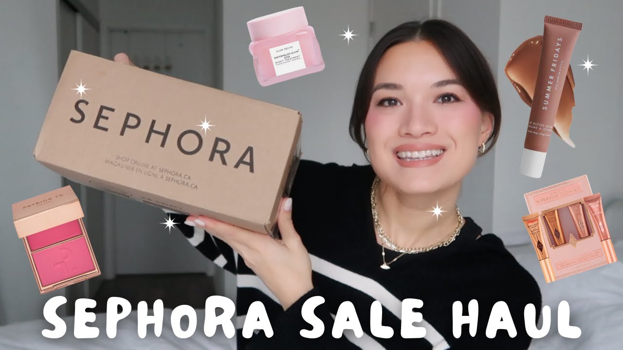 SEPHORA SAVINGS EVENT 2023 HAUL l summer fridays, charlotte tilbury, glow recipe, patrick ta & more!