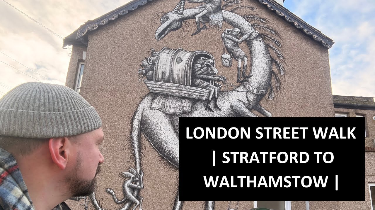 Арт-прогулка по восточному Лондону: Коллективная стена WOM в Уолтемстоу | Banksy, Phlegm. ROA, Jo...