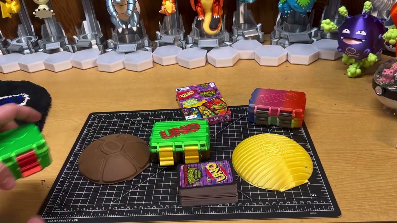 Uno 🐢 shell box Part 1! #uno #tmnt #ninjaturtles #3dprint #3dprinting #boardgames #cards #case