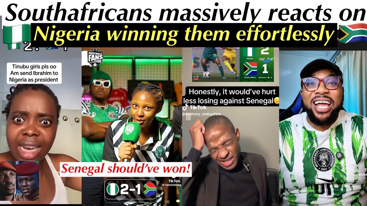 SOUTHAFRICANS MASSIVELY REACTS ON NIGERIANS WINNING AGAINST THEM EFFORTLESSLY 