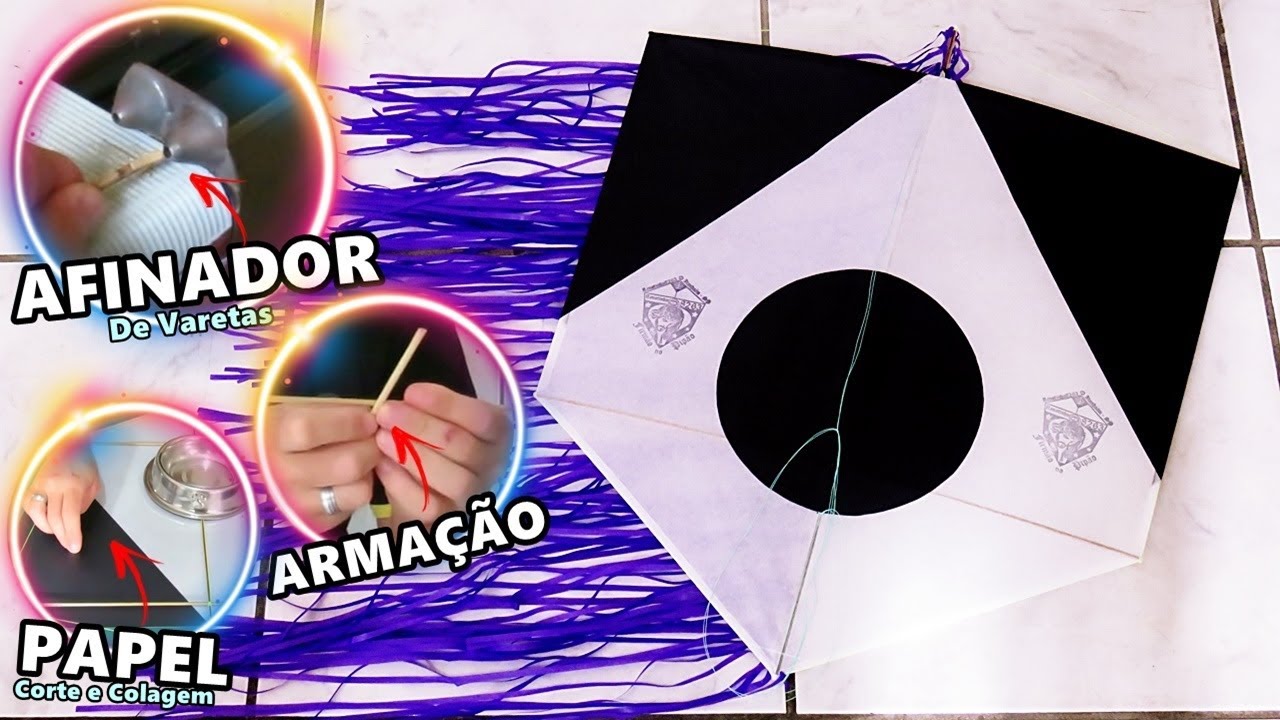 COMO FAZER UMA PIPA DAS ANTIGAS DE 56CM PASSO A PASSO PT.1 « Renatinho8263 »