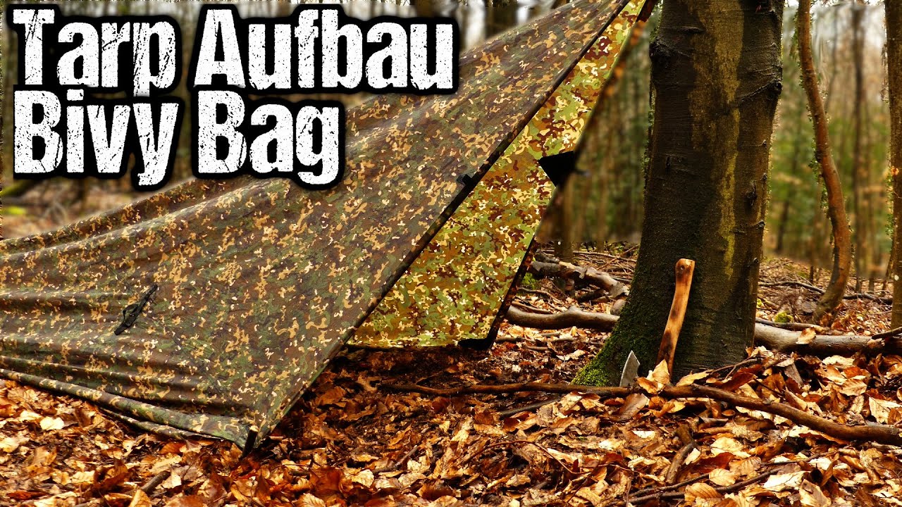 Tarp Setup Aufbau Anleitung | Bivy Bag (mit Bodenplane)