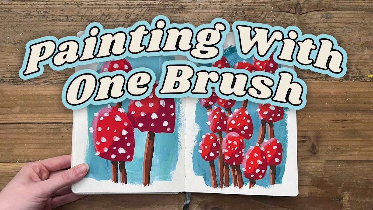 More Arrtx Pudding Gouache Testing and a One Brush Challenge
