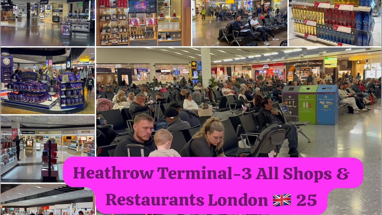 Heathrow Terminal-3 All Shops & Restaurants London 🇬🇧 25