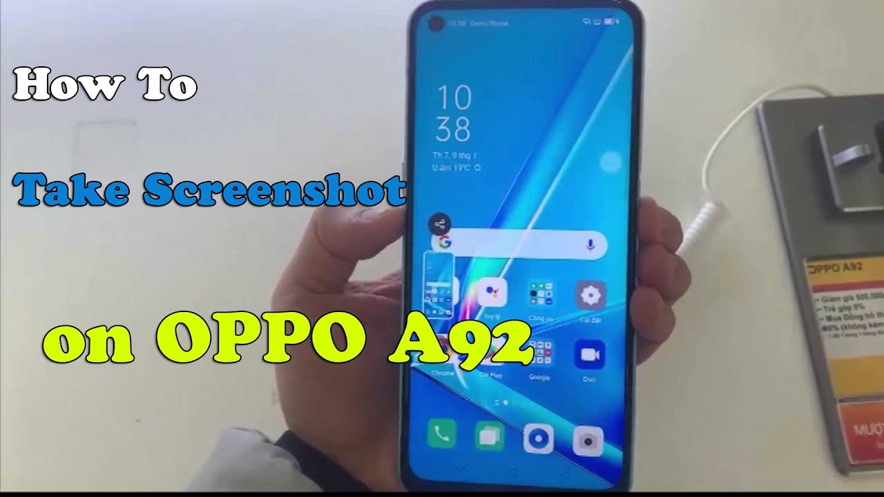 How to take screenshot on OPPO A92