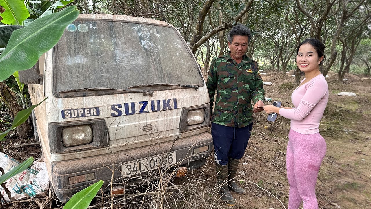 Genius Girl Restores and Restarts an Abandoned 1999 Suzuki Found in a Grapefruit Orchard