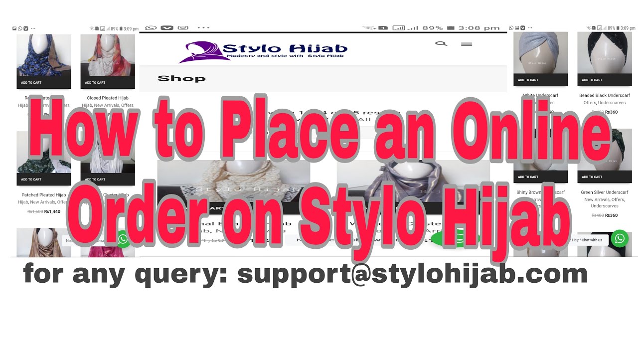 || How to Place an Online Order on Stylo Hijab || www.stylohijab.com || Support@stylohijab.com ||