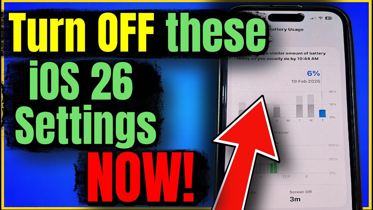 iOS 26 Battery Drain? I Tested These Settings — Huge Difference After Turning Them Off