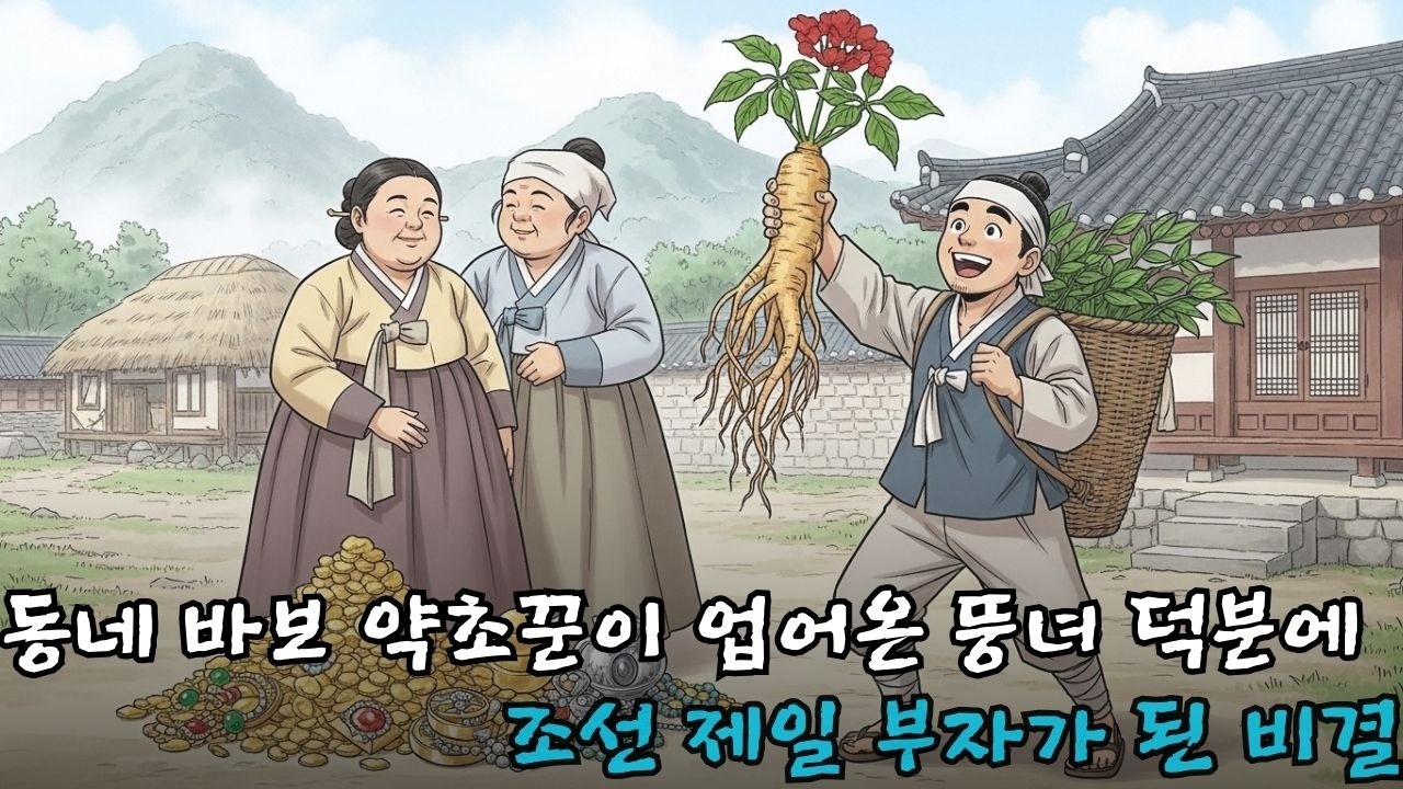 동네 바보라 놀림받던 약초꾼이 산에서 업어온 뚱녀 덕분에 조선 제일의 부자가 된 비결 | 야담 | 인생역전 | 실화 | 대박