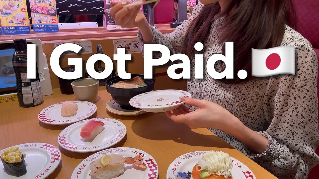 Payday in Japan 🇯🇵 | A Japanese Woman in Her 20s | Sushi, MUJI & Daiso
