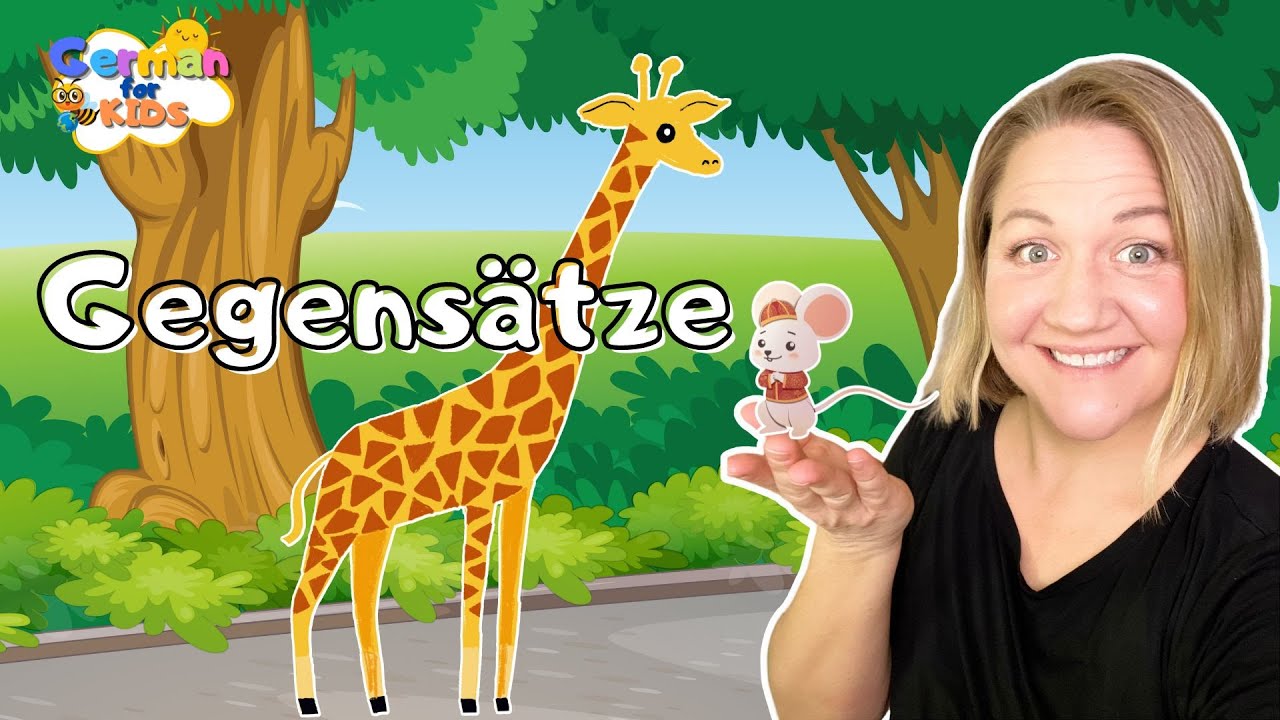 Gegens&auml;tze f&uuml;r Kinder | Opposites in German | German for Kids | Deutsch f&uuml;r Kleinkinder