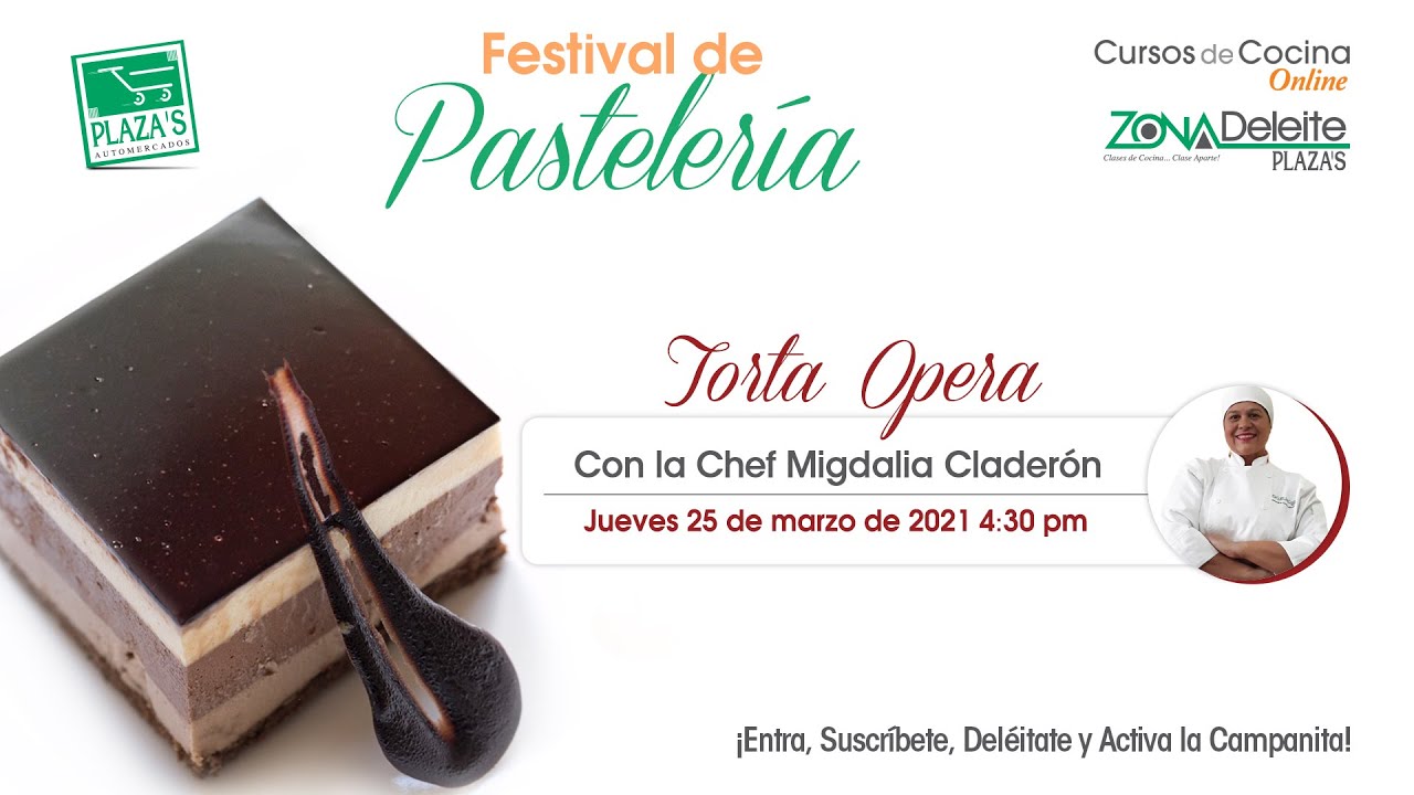 Cursos de Cocina Online - Festival de Pastelería - Torta Opera