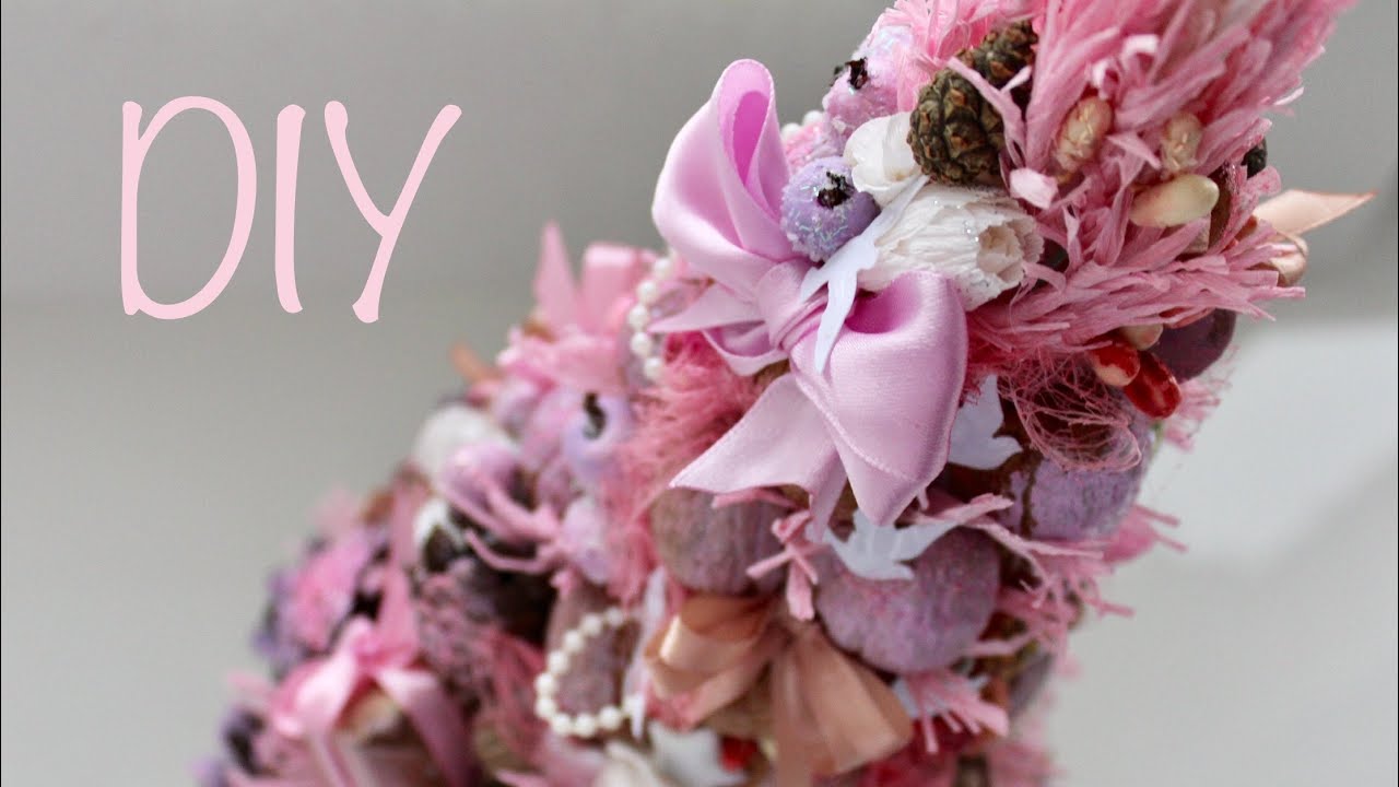 Елочка в стиле Шебби шик своими руками / DIY Shabby chic Christmas Tree / Tabletop Xmas tree