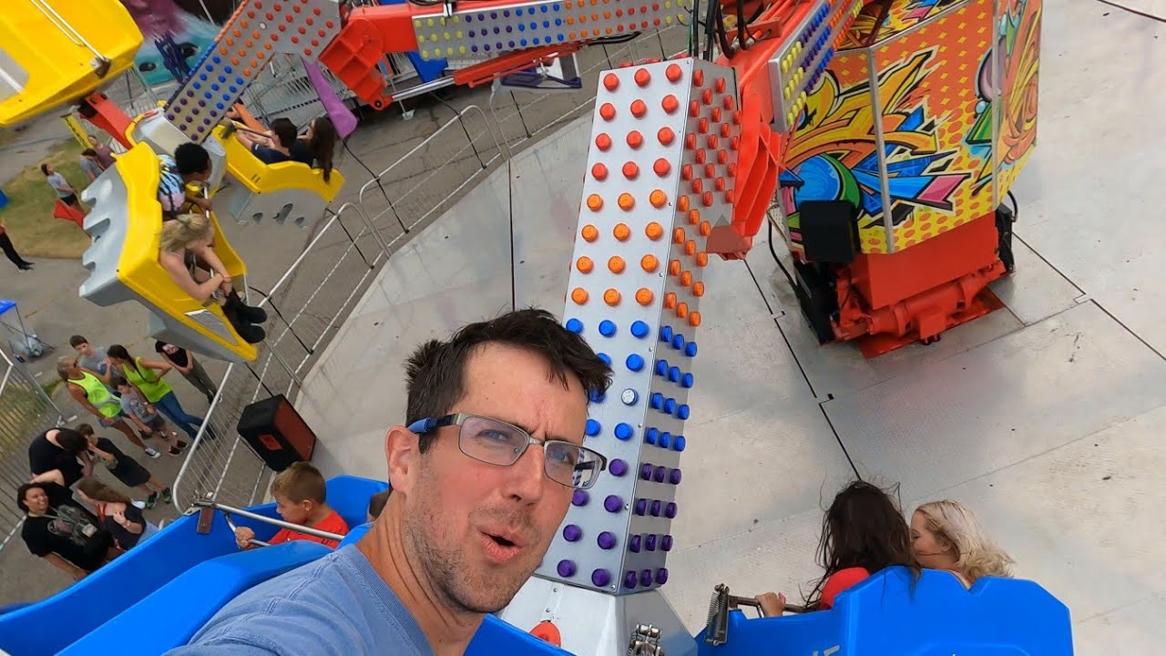 Xtreme (orbiter) ride at Logan County Fair in Ohio (July 16th, 2022)