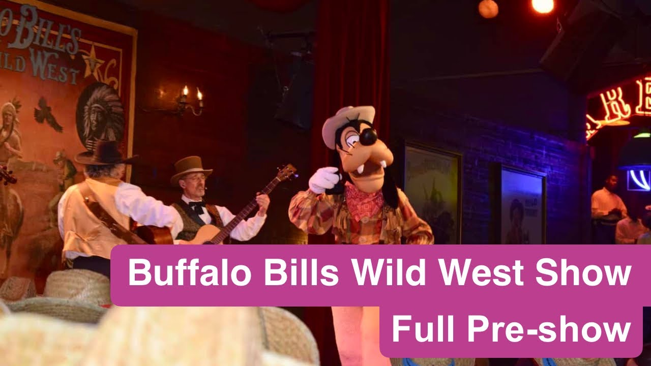 Buffalo Bill's Wild West Show at Disneyland Paris - Full Pre-Show With Goofy.