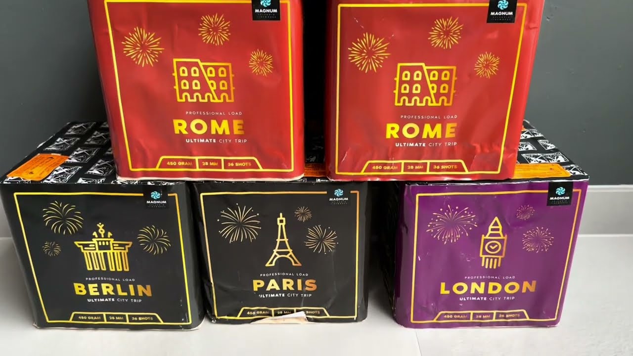 Final city trip / ultimate city trip 5x36 shots Magnum vuurwerk