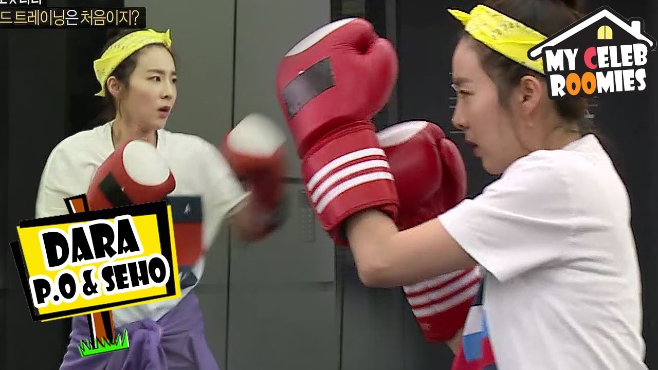 [My Celeb Roomies - DARA] They're Getting Exhausted While Doing Boxing 20170728