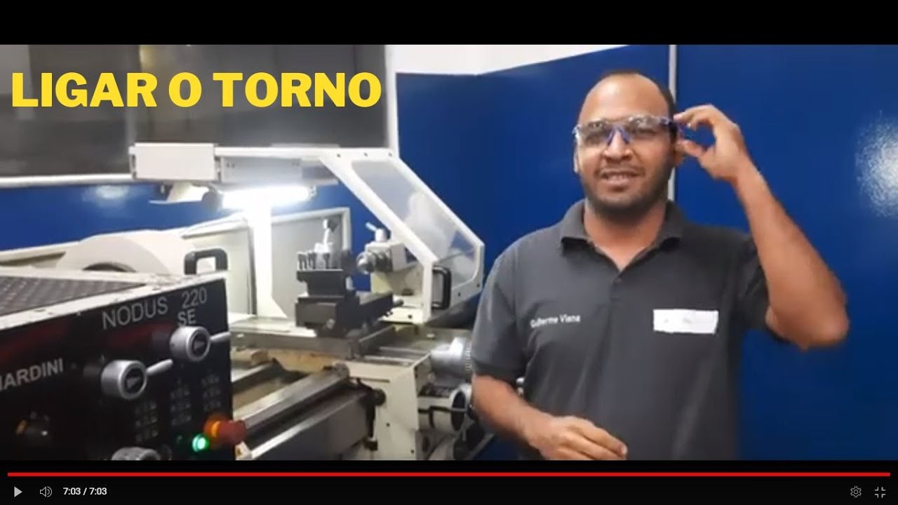 COMO LIGAR O TORNO MECÂNICO NO MODO DESBASTE AUTOMÁTICO?